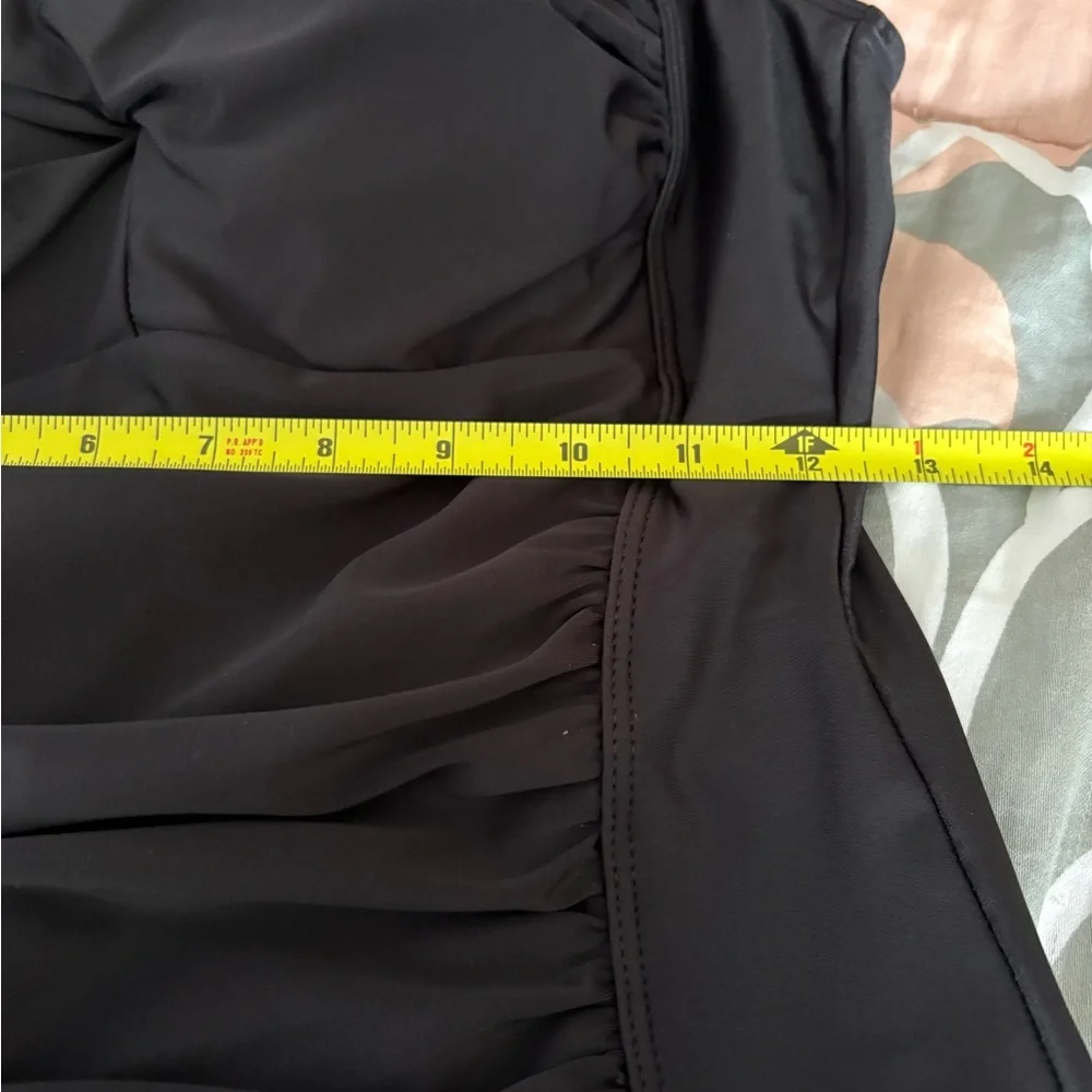 Coco Reef Black One-Piece Swimsuit with Skirt - Picture 5 of 6